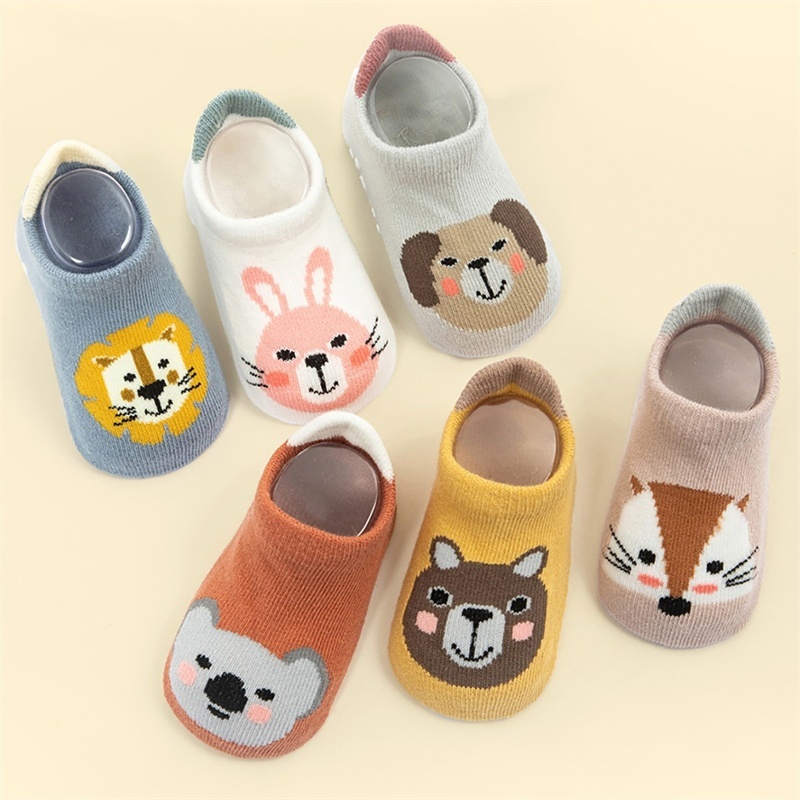 Toddler Sock Set - 6Pairs/set Kids Baby Floor Socks For