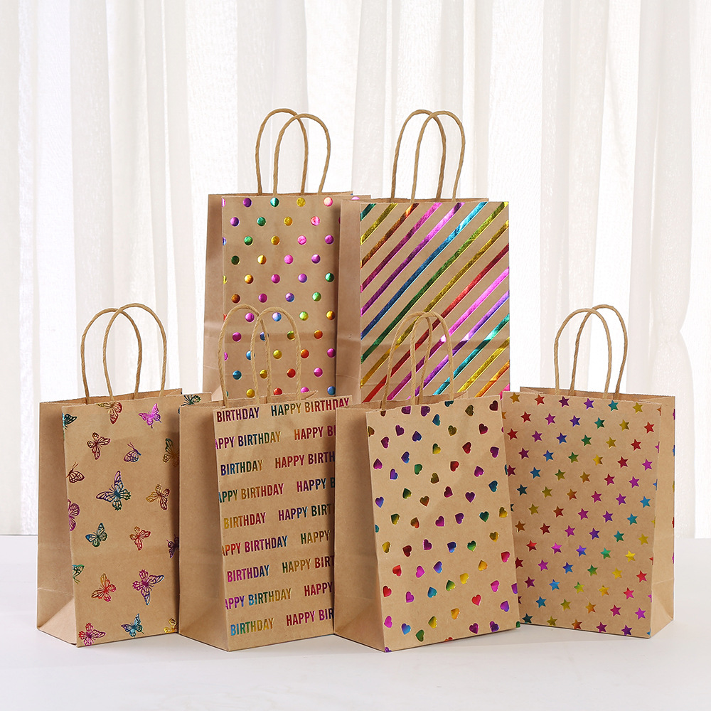 30pcs Stripe Kraft Paper Gift  - Baby Zebra Clothing ulasan dan harga
