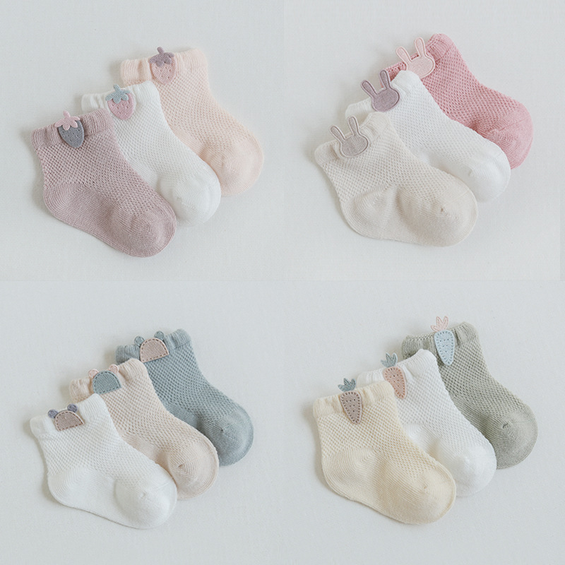 3Pairs/lot Mesh Infant Baby So - Toddler Sock Set ulasan dan harga