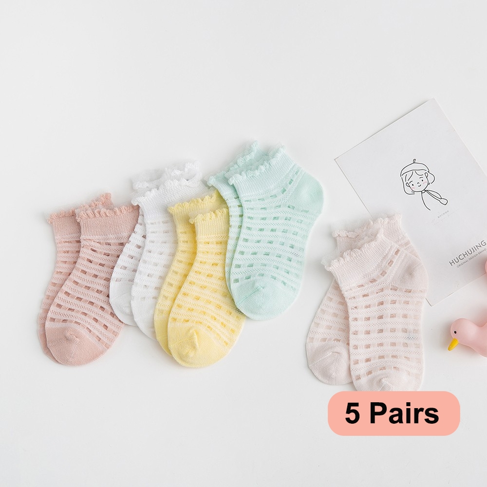 5Pairs/lot 2-9Y Baby Socks Sum - Toddler Sock Set ulasan dan harga