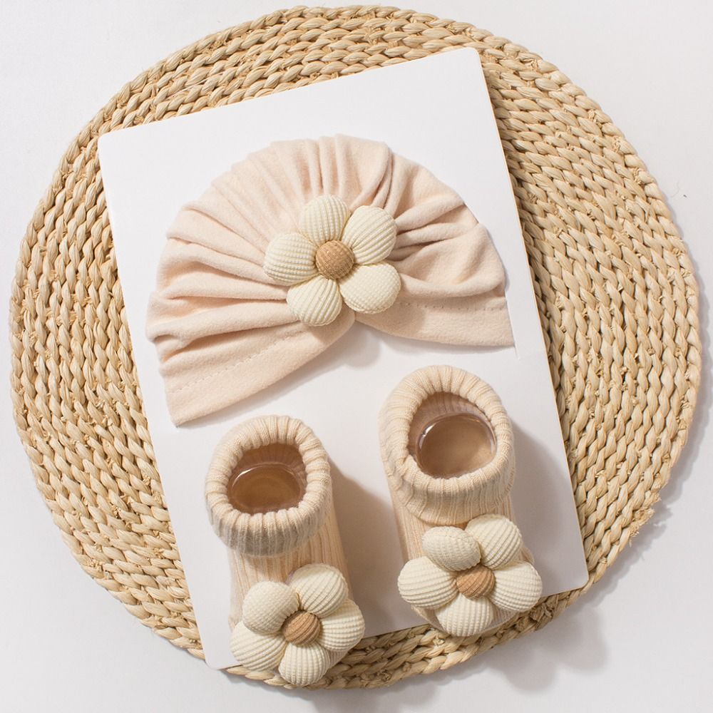 Sweet Big Flower Baby Hat Sock - Toddler Sock Set ulasan dan harga