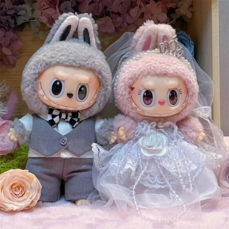 15 17cm For Labubu Doll Weddin - Baby Clothing ulasan dan harga