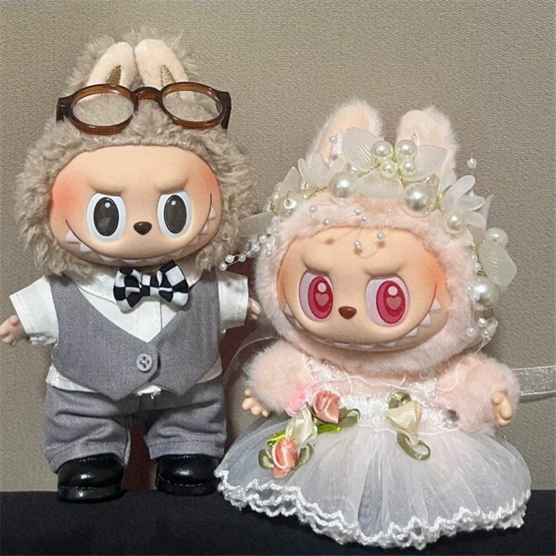 15 17cm For Labubu Doll Weddin - Baby Clothing ulasan dan harga