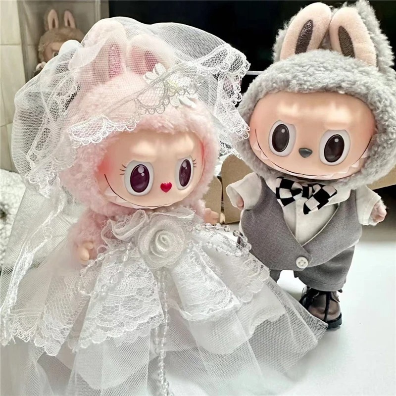 15 17cm For Labubu Doll Weddin - Baby Clothing ulasan dan harga