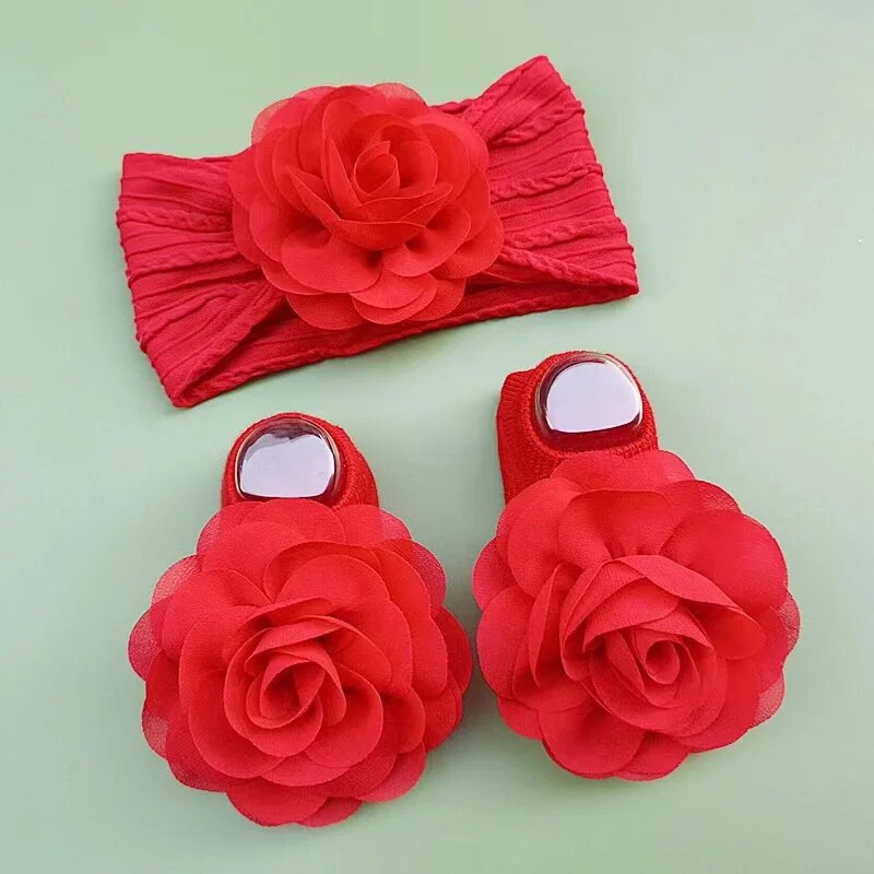 Cute Baby Socks+ Headbands Set - Toddler Sock Set ulasan dan harga