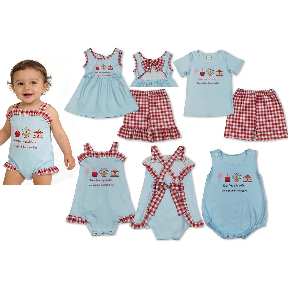 Wholesale Summer Sibling Baby  - Baby Clothing Online ulasan dan harga