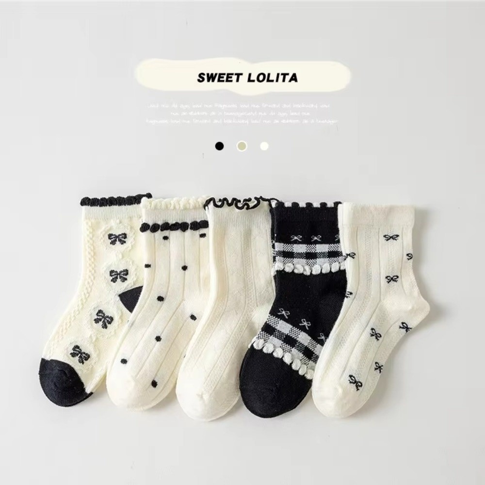 5Pairs 5 Pairs Set Cotton Crew - Toddler Sock Set ulasan dan harga