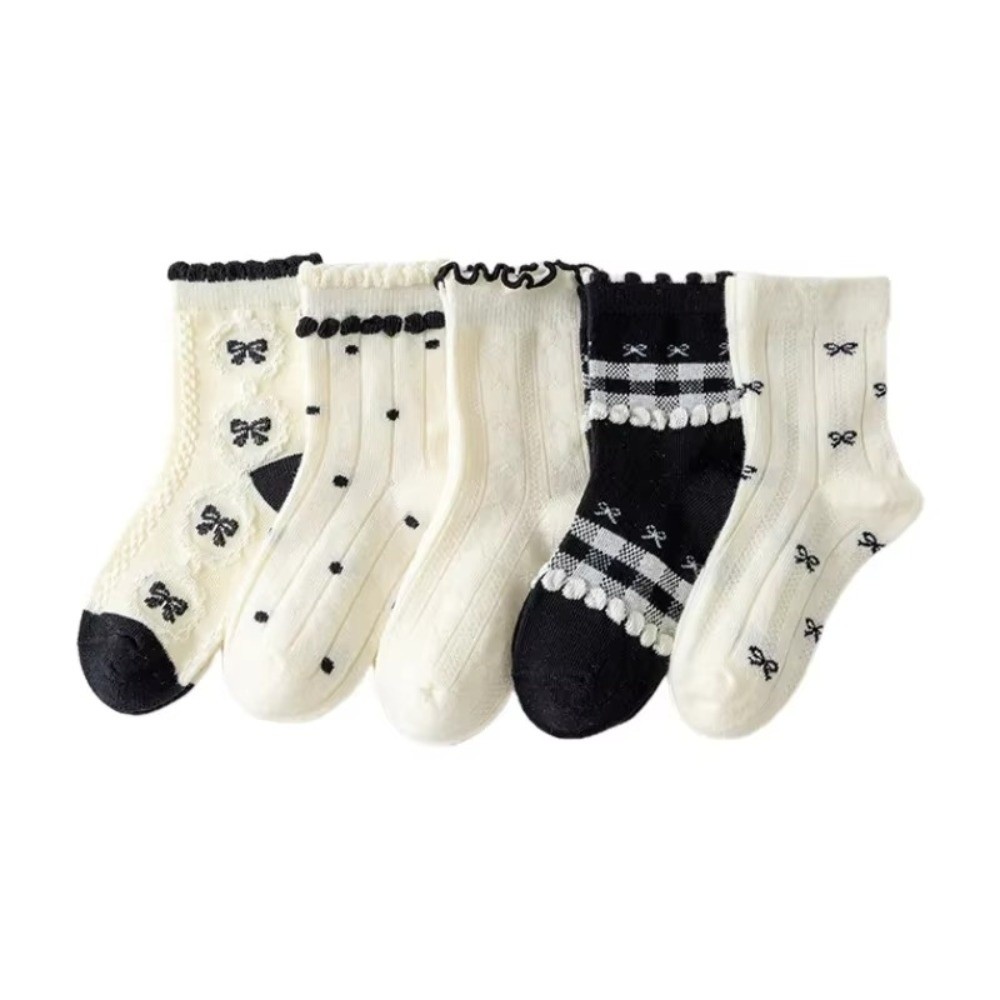 5Pairs 5 Pairs Set Cotton Crew - Toddler Sock Set ulasan dan harga