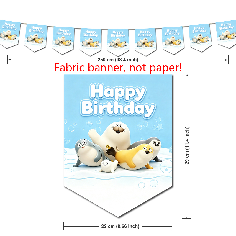 Angry Blob Seal Birthday Party - Baby Zebra Clothing ulasan dan harga