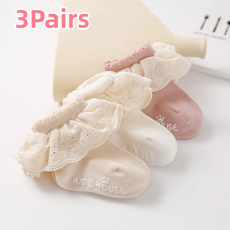3Pairs/Set 0-3Y Baby Socks for - Toddler Sock Set ulasan dan harga