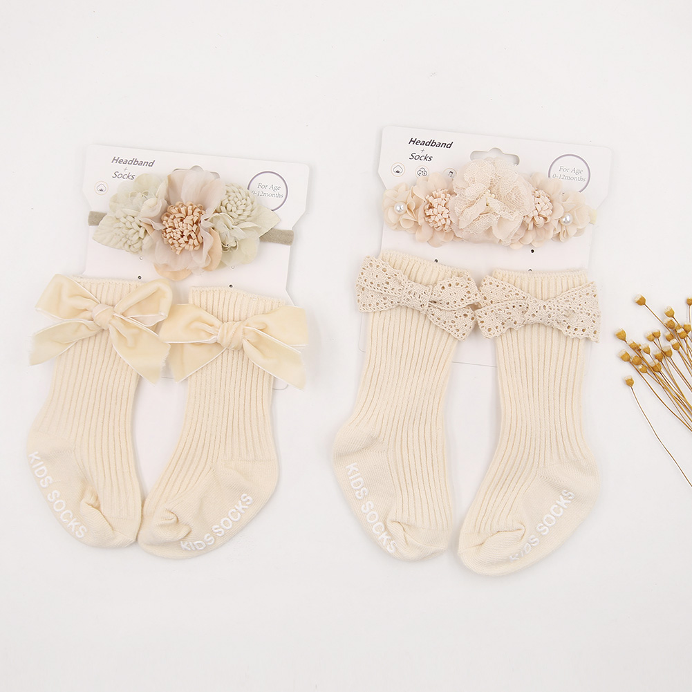 3Pcs/Set Ins Cream Latte Flowe - Toddler Sock Set ulasan dan harga