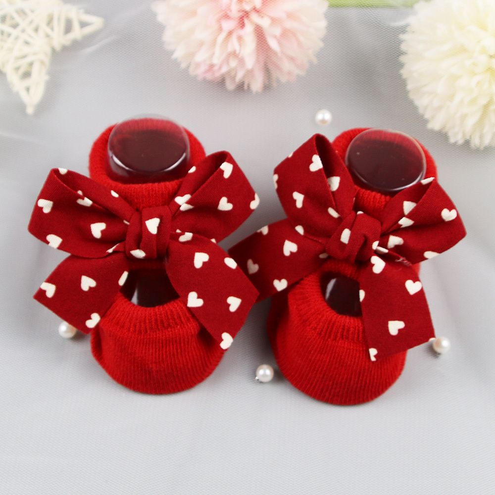 Christmas Gift Cotton Bow Head - Toddler Sock Set ulasan dan harga